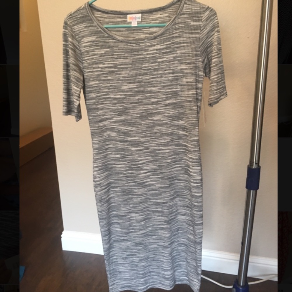 Grey stripe LLR Julia Dress